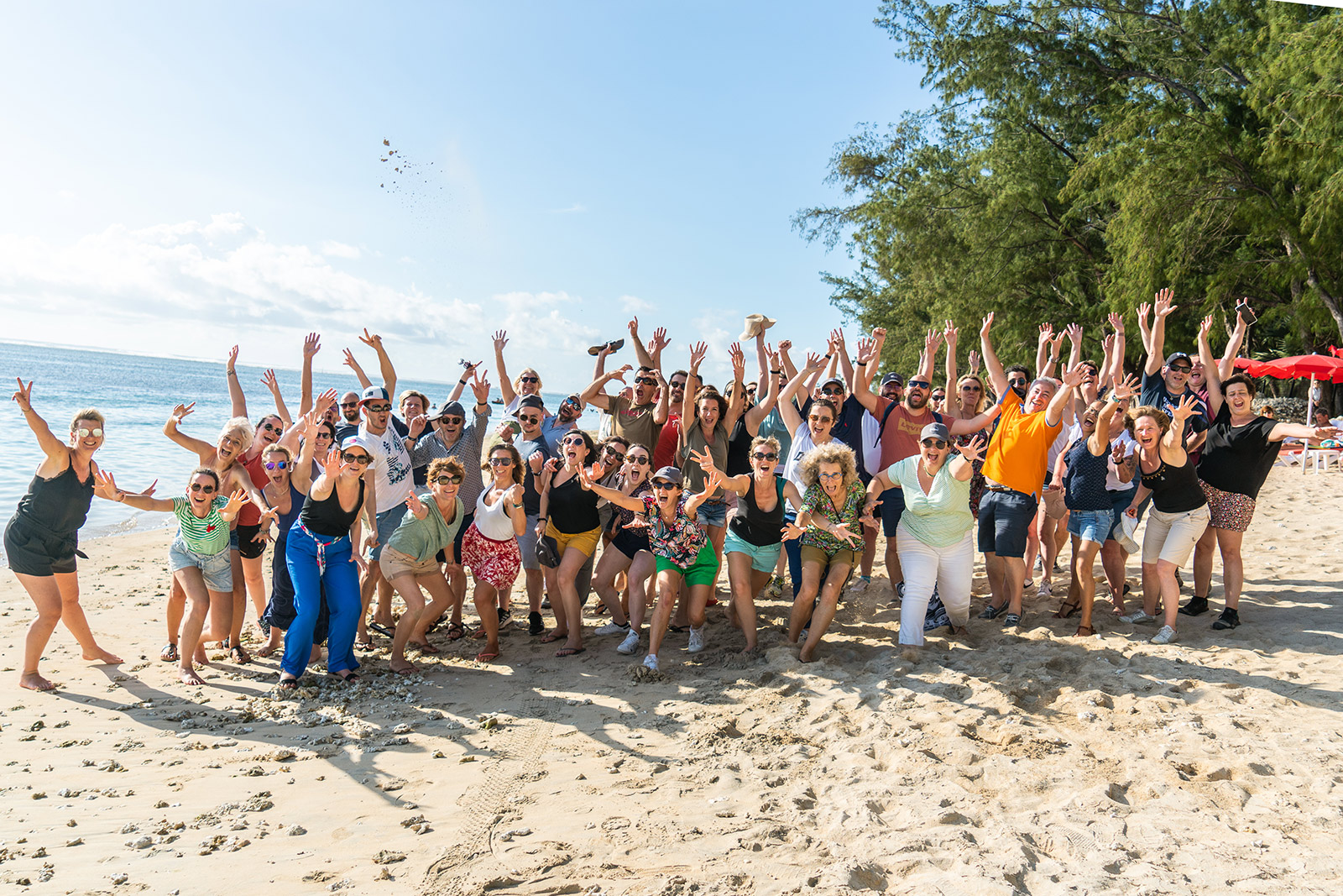 Photo du réseau VAKOM en séminaire (Banquise) à l Réunion